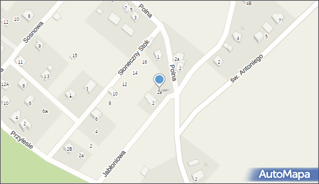 Gołubie, Jabłoniowa, 2a, mapa Gołubie