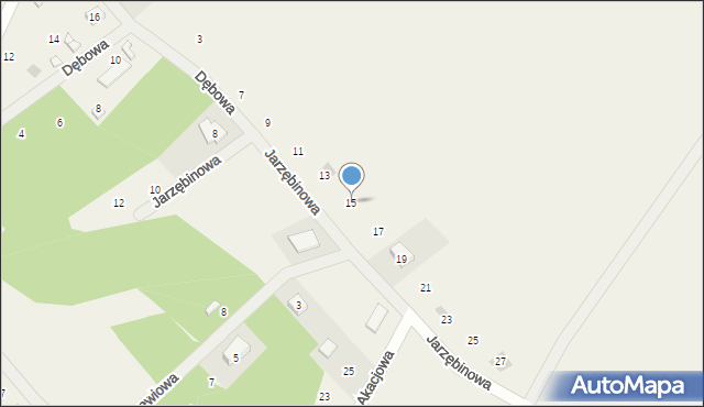 Gołubie, Jarzębinowa, 15, mapa Gołubie