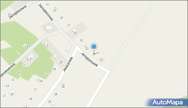 Gołubie, Jarzębinowa, 25, mapa Gołubie