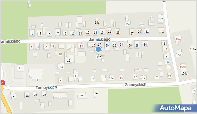 Gołuchów, Jarmickiego Stefana, 17a, mapa Gołuchów