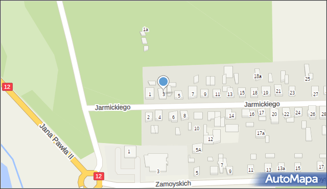 Gołuchów, Jarmickiego Stefana, 3, mapa Gołuchów