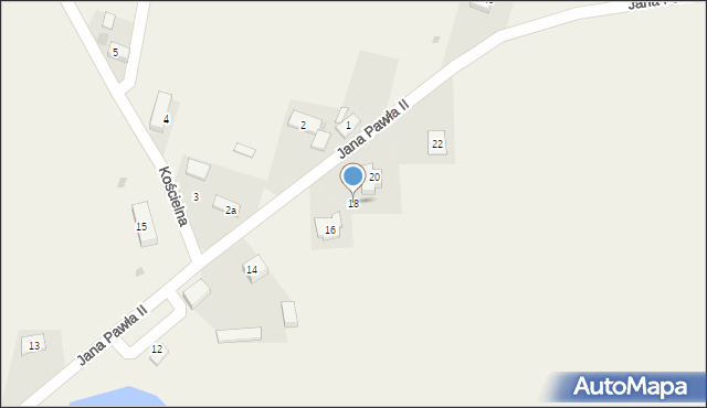 Gomulin-Kolonia, Jana Pawła II, 18, mapa Gomulin-Kolonia