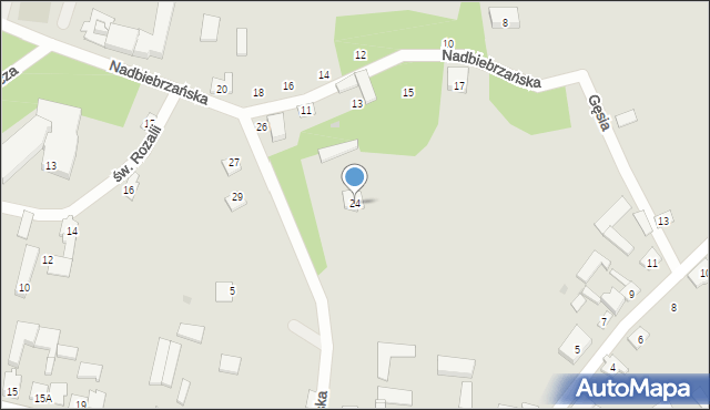 Goniądz, Jagiellońska, 24, mapa Goniądz