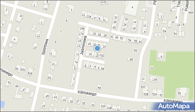 Góra Kalwaria, Jaśminowa, 12a, mapa Góra Kalwaria