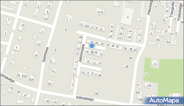 Góra Kalwaria, Jaśminowa, 20, mapa Góra Kalwaria