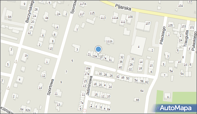 Góra Kalwaria, Jaśminowa, 25a, mapa Góra Kalwaria