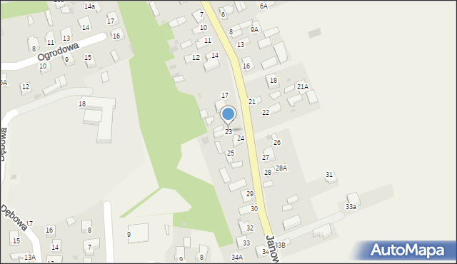 Góra Puławska, Janowiecka, 23, mapa Góra Puławska