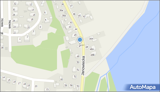 Góra Puławska, Janowiecka, 47, mapa Góra Puławska
