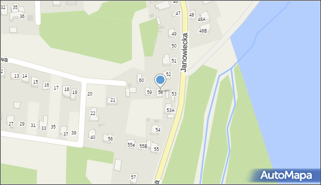 Góra Puławska, Janowiecka, 58, mapa Góra Puławska