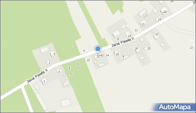Gorczyca, Jana Pawła II, 12, mapa Gorczyca