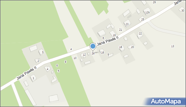 Gorczyca, Jana Pawła II, 14, mapa Gorczyca