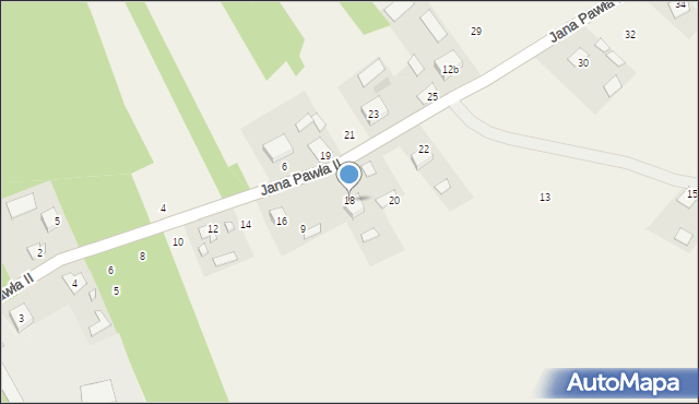 Gorczyca, Jana Pawła II, 18, mapa Gorczyca