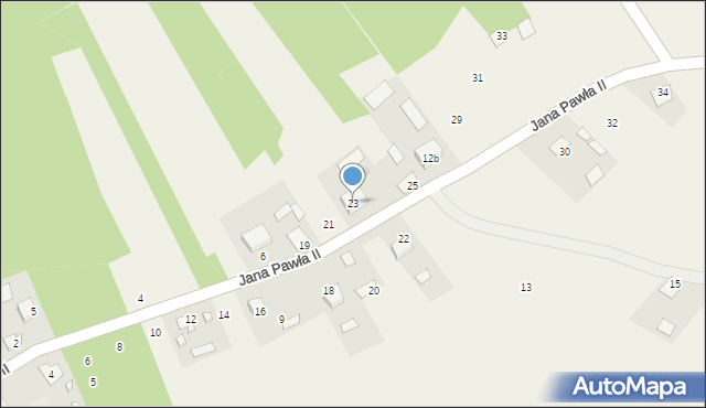 Gorczyca, Jana Pawła II, 23, mapa Gorczyca