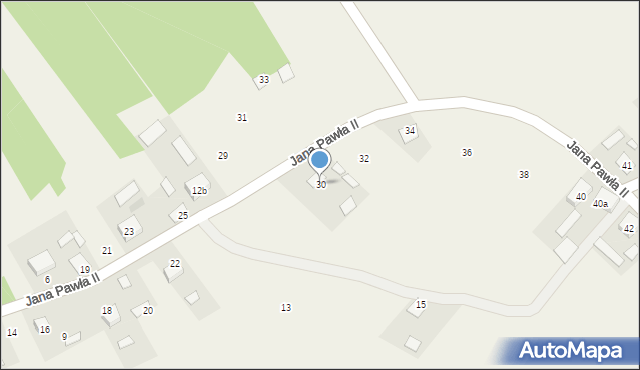Gorczyca, Jana Pawła II, 30, mapa Gorczyca