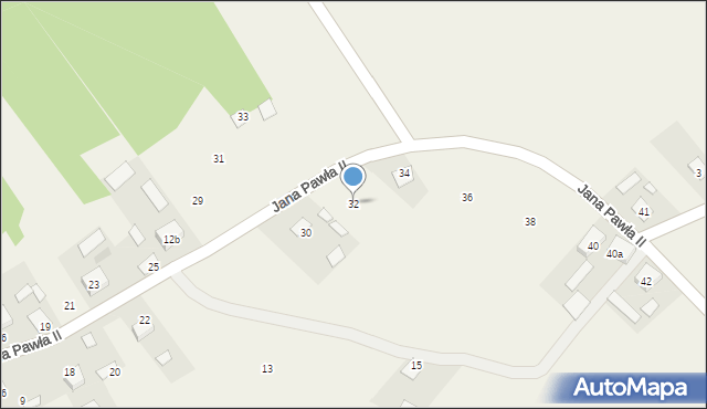 Gorczyca, Jana Pawła II, 32, mapa Gorczyca