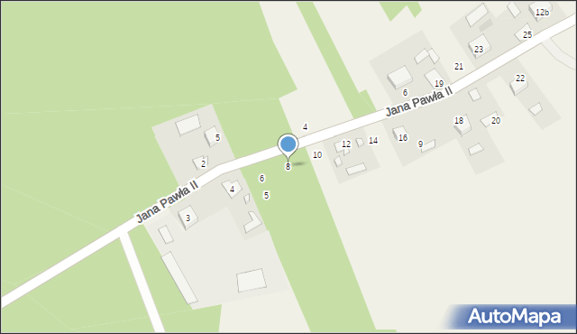 Gorczyca, Jana Pawła II, 8, mapa Gorczyca