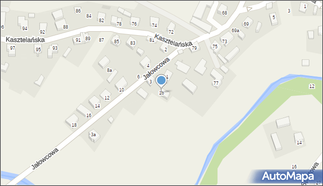 Goręczyno, Jałowcowa, 1b, mapa Goręczyno