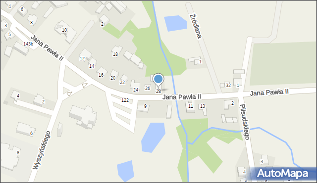 Górzno, Jana Pawła II, 28, mapa Górzno