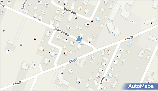 Górzno, Jaśminowa, 1, mapa Górzno