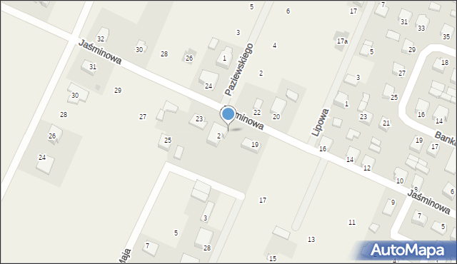 Górzno, Jaśminowa, 21, mapa Górzno