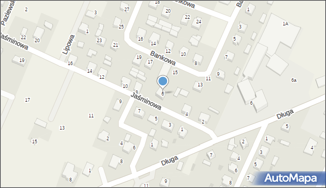 Górzno, Jaśminowa, 6, mapa Górzno