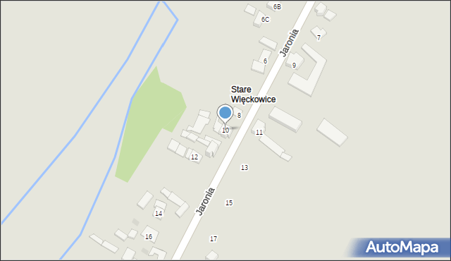 Gorzów Śląski, Jaronia Jana, 10, mapa Gorzów Śląski