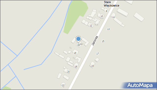 Gorzów Śląski, Jaronia Jana, 14, mapa Gorzów Śląski