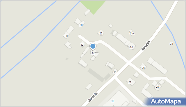 Gorzów Śląski, Jaronia Jana, 34, mapa Gorzów Śląski