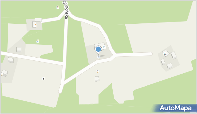 Gościcino, Jagiellońska, 3, mapa Gościcino