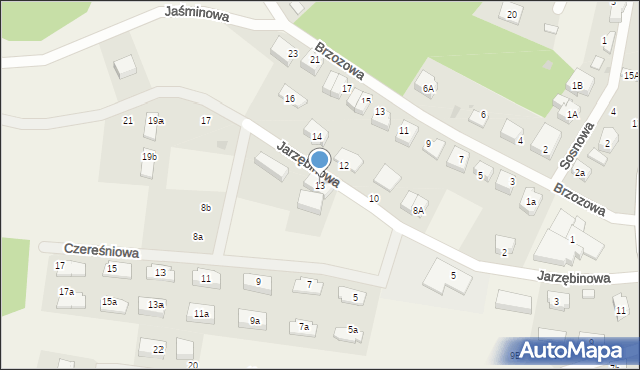 Gościcino, Jarzębinowa, 13, mapa Gościcino