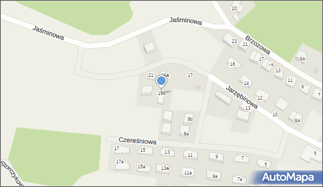 Gościcino, Jarzębinowa, 19b, mapa Gościcino