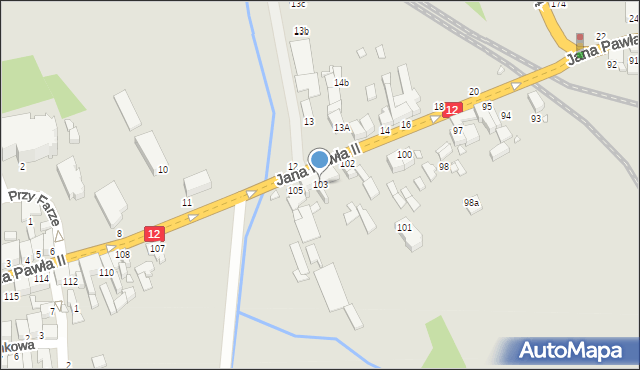 Gostyń, Jana Pawła II, 103, mapa Gostyń