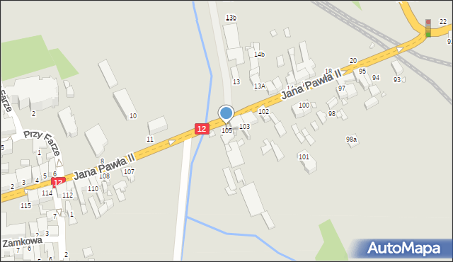 Gostyń, Jana Pawła II, 105, mapa Gostyń