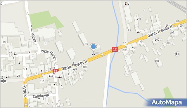 Gostyń, Jana Pawła II, 11, mapa Gostyń