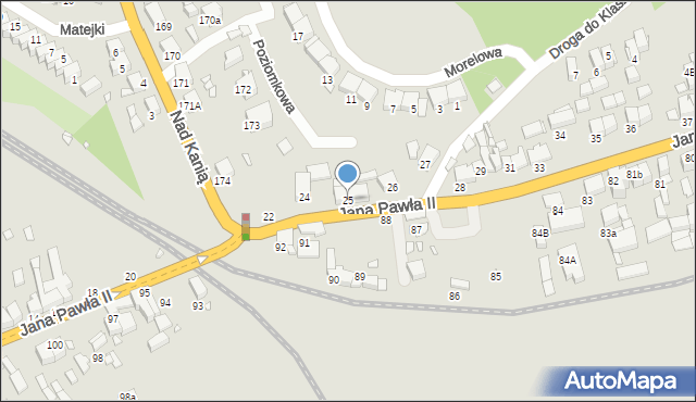 Gostyń, Jana Pawła II, 25, mapa Gostyń