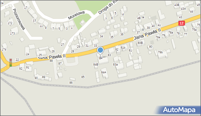 Gostyń, Jana Pawła II, 84, mapa Gostyń
