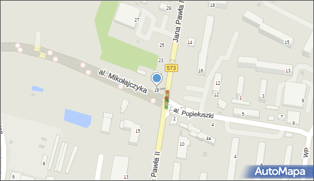 Gostynin, Jana Pawła II, 19, mapa Gostynin