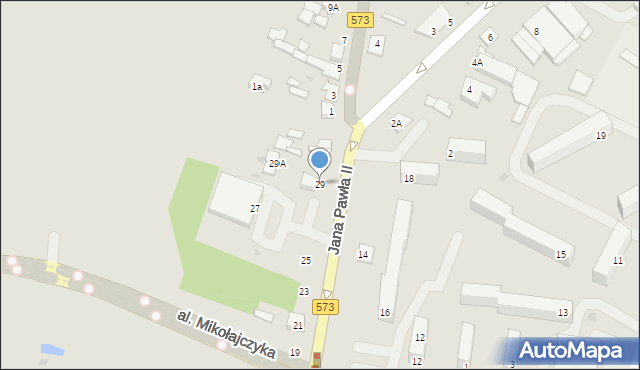 Gostynin, Jana Pawła II, 29, mapa Gostynin