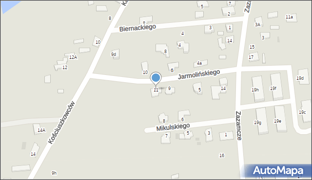 Gostynin, Jarmolińskiego Michała, 11, mapa Gostynin