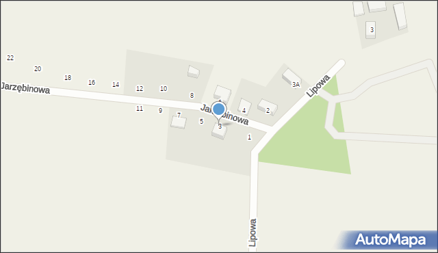 Grabowiec, Jarzębinowa, 3, mapa Grabowiec