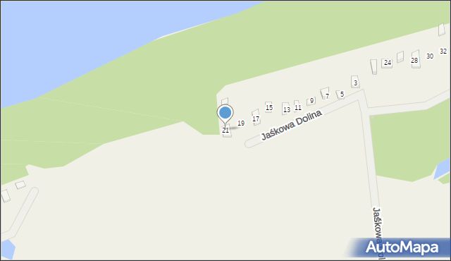 Grabówko, Jaśkowa Dolina, 21, mapa Grabówko