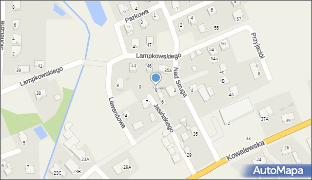 Grębocin, Jasińskiego Stanisława, 8, mapa Grębocin