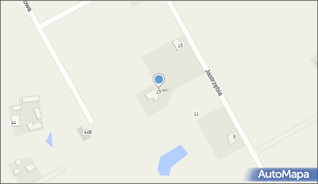 Grębocin, Jastrzębia, 13, mapa Grębocin