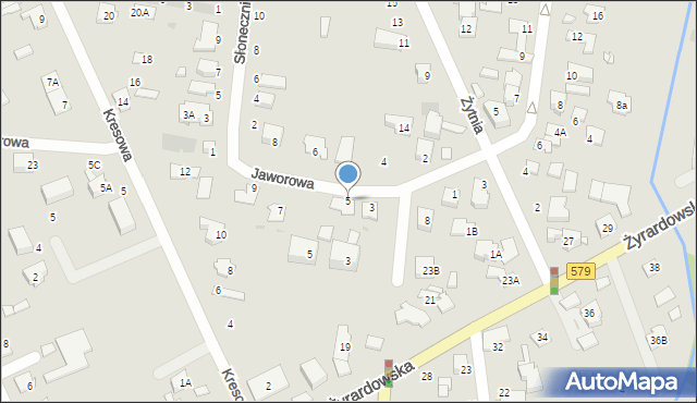 Grodzisk Mazowiecki, Jaworowa, 5, mapa Grodzisk Mazowiecki