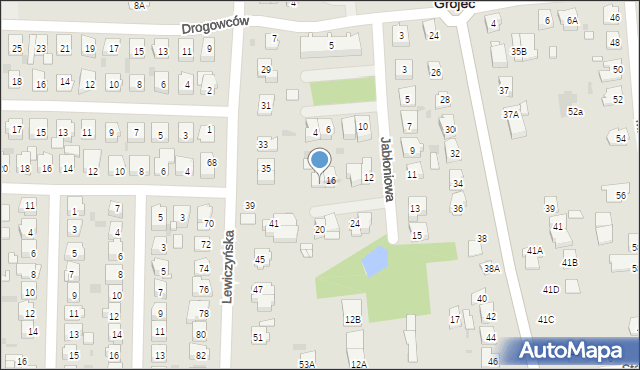 Grójec, Jabłoniowa, 18, mapa Grójec