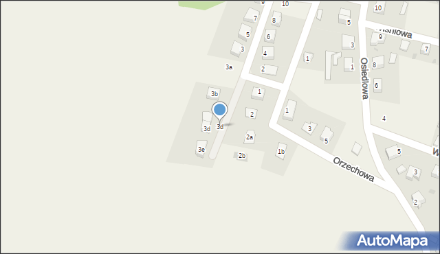 Gromadka, Jaśminowa, 3d, mapa Gromadka