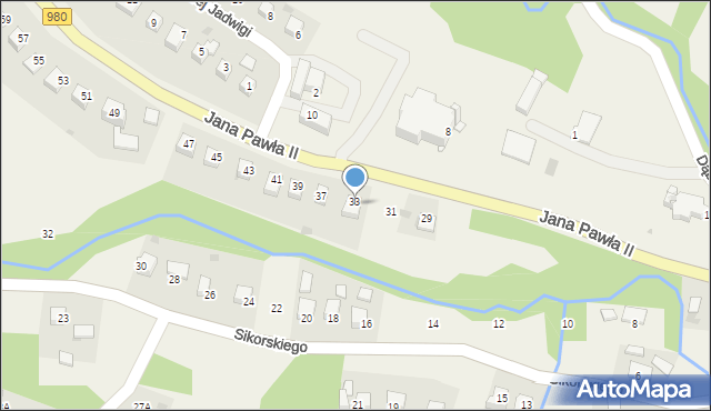 Gromnik, Jana Pawła II, 35, mapa Gromnik