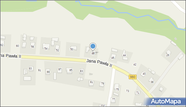 Gromnik, Jana Pawła II, 48, mapa Gromnik