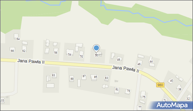 Gromnik, Jana Pawła II, 50, mapa Gromnik