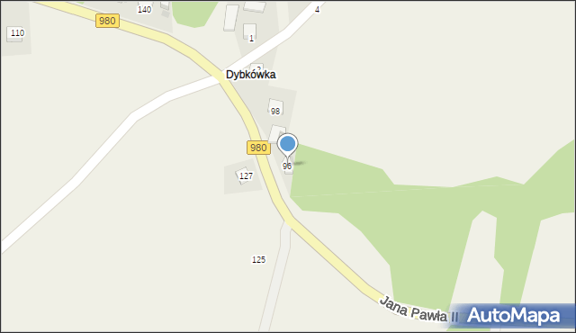 Gromnik, Jana Pawła II, 96, mapa Gromnik